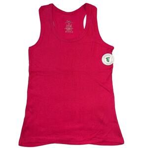 Grip Womens Tank Top Shirt Racerback Rib Knit Stretchy Pink Sleeveless XL